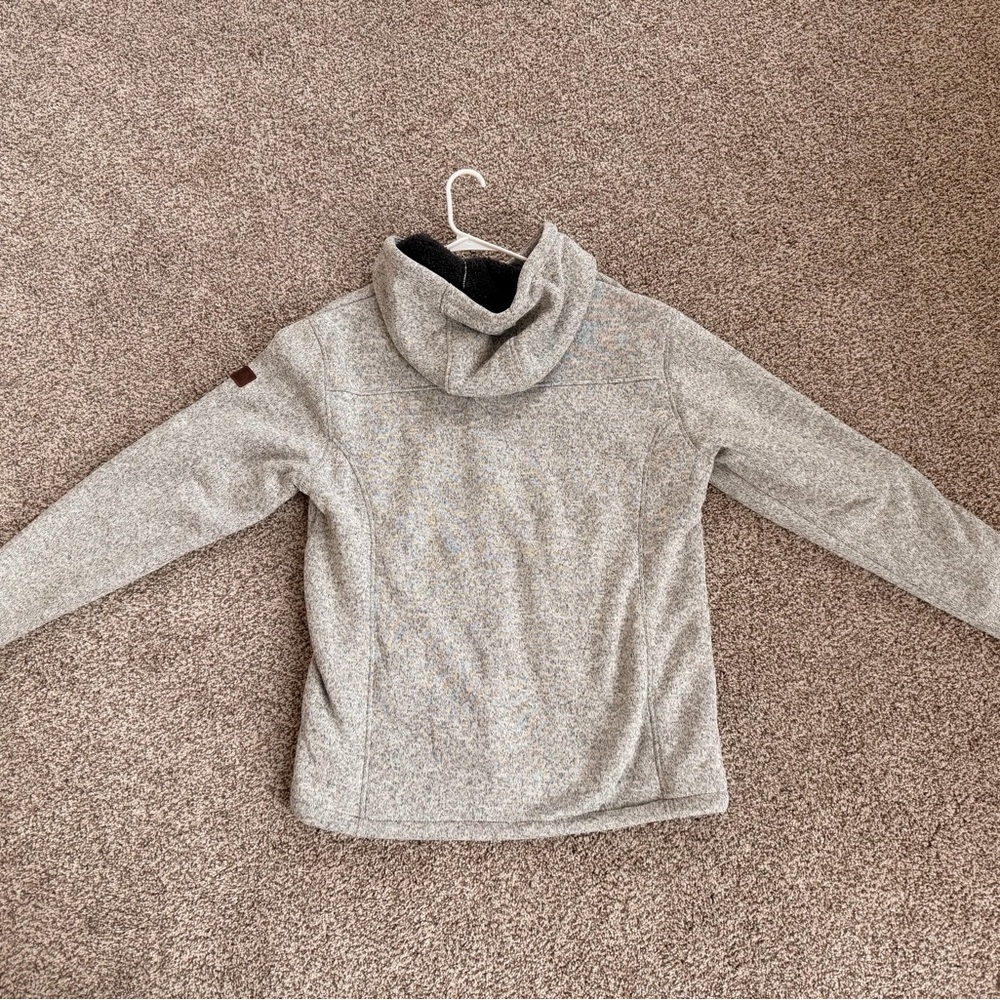 Thread & Supply Light Gray Lined and Hooded Jacket - image 3